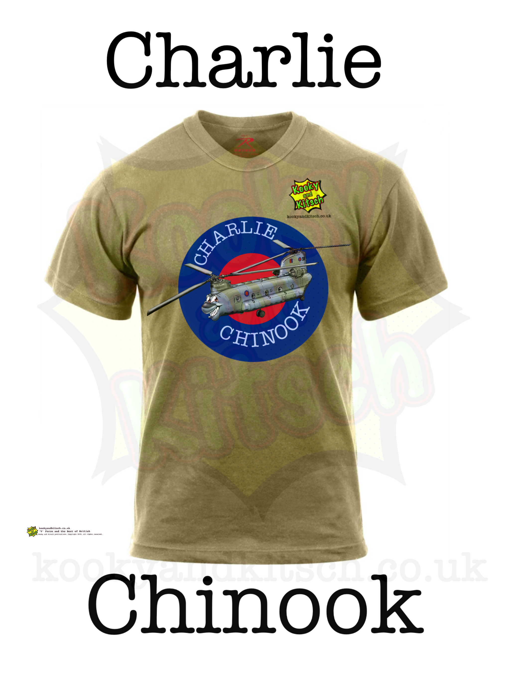 charlie chinook t-shirt charlie | chinook